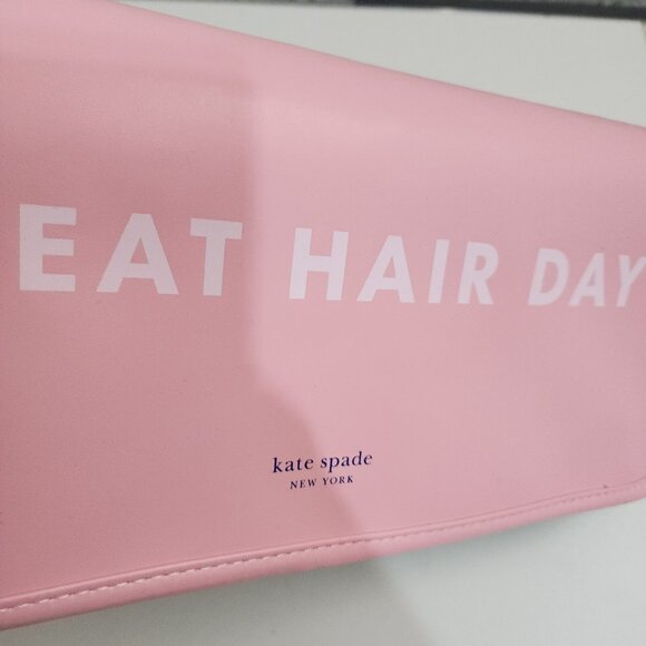 Kate Spade 'Great Hair Day ' Hair Tools Case Travel Pink Green Blue - Picture 6 of 11